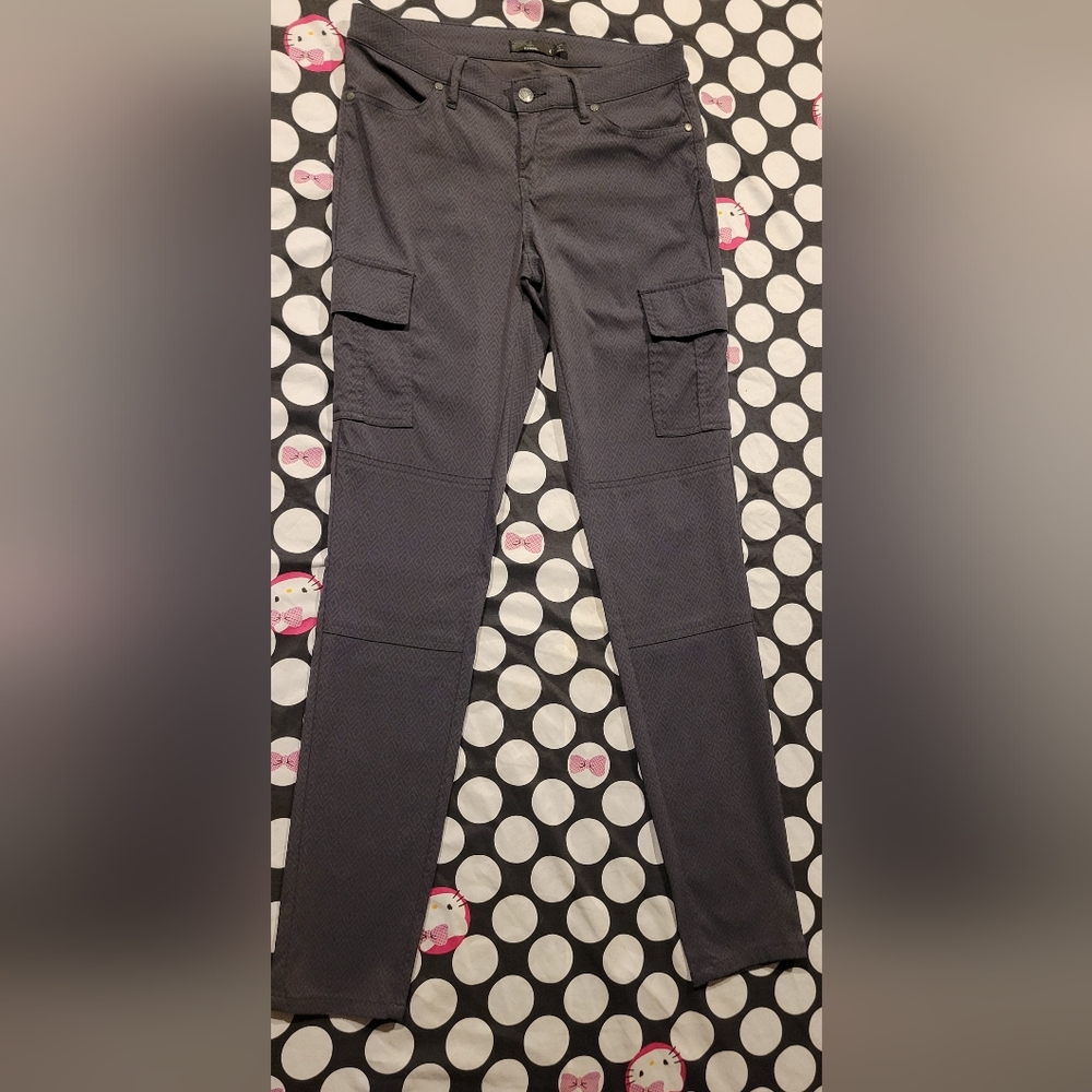 Prana Gray Print Cargo Pants